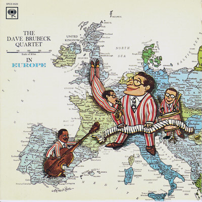 The Dave Brubeck Quartet in Europe  - Album cover 